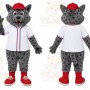 Gray Wildcat Mascot Costume