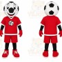 Soccer Dog Mascot Costume
