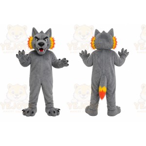 Gray Wolf Mascot Costume
