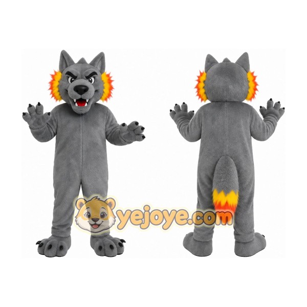 Gray Wolf Mascot Costume