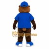 Bear Blue Shirt Mascot Costume Bear Blue Shirt Mascot Costume