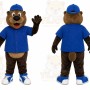 Bear Blue Shirt Mascot Costume