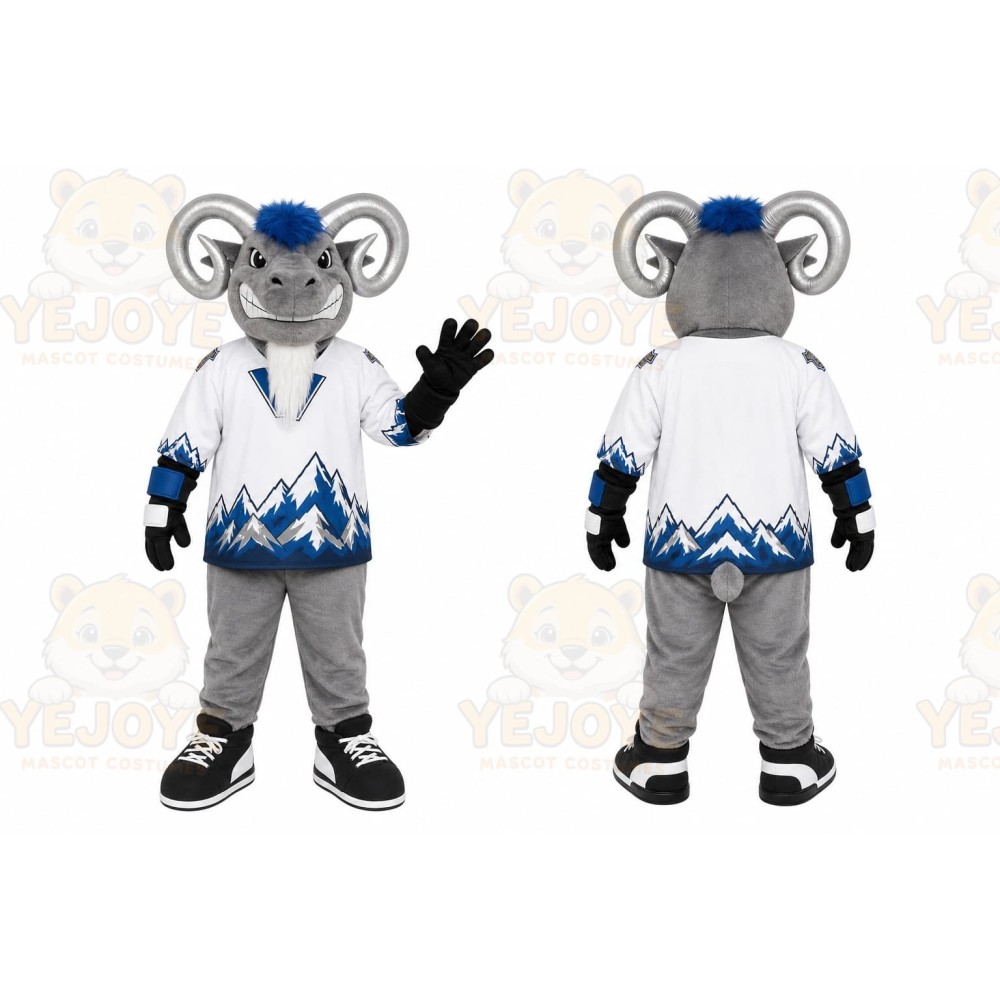 White Ram Mascot Costume