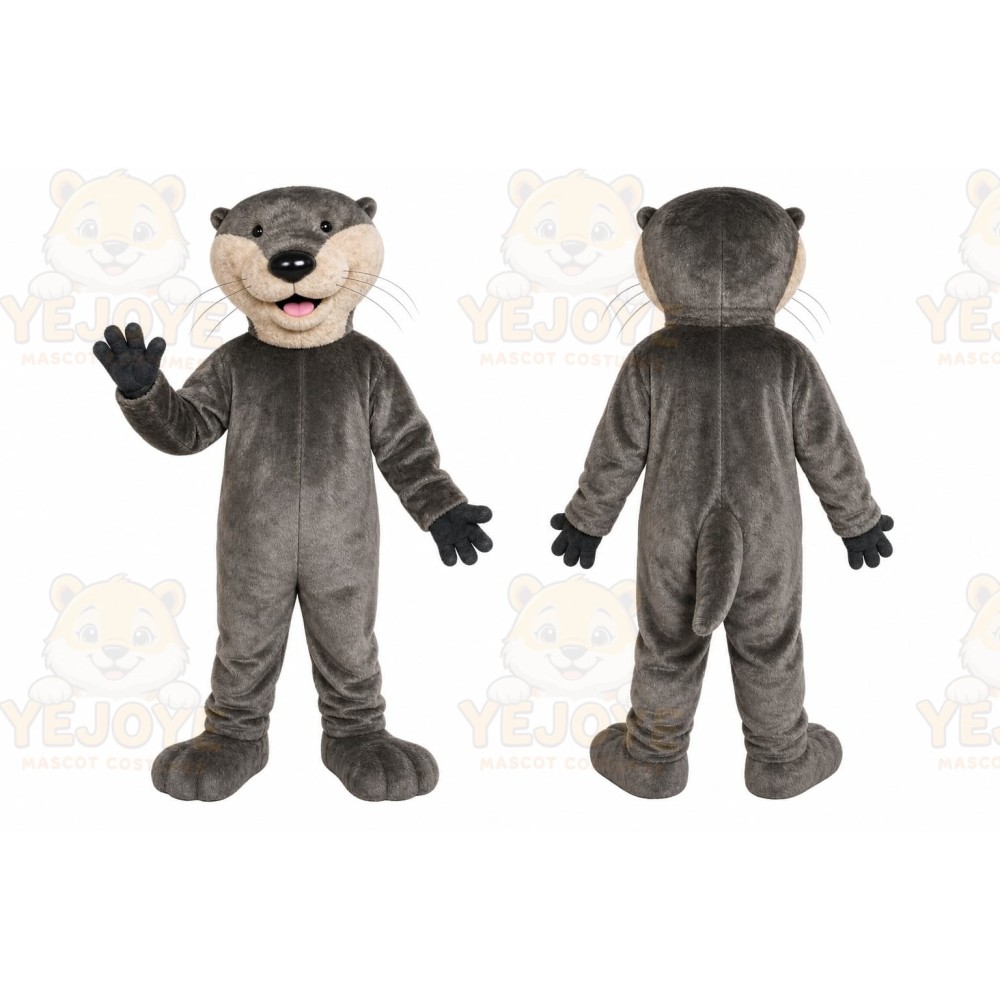 Gray Raccoon Mascot Costume