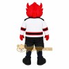 Red Hockey Devil Mascot Costume Red Hockey Devil Mascot Costume