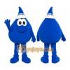 Blue Water Drop Mascot Costume Blue Water Drop Mascot Costume