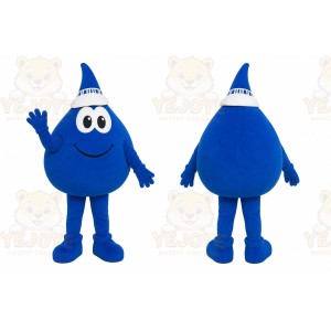 Blue Water Drop Mascot Costume