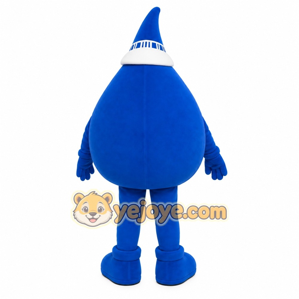 Blue Water Drop Mascot Costume Blue Water Drop Mascot Costume