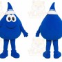 Blue Water Drop Mascot Costume