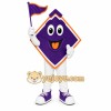 Purple Diamond Sign Mascot Costume Purple Diamond Sign Mascot Costume