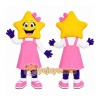 Star Girl Mascot Costume Star Girl Mascot Costume