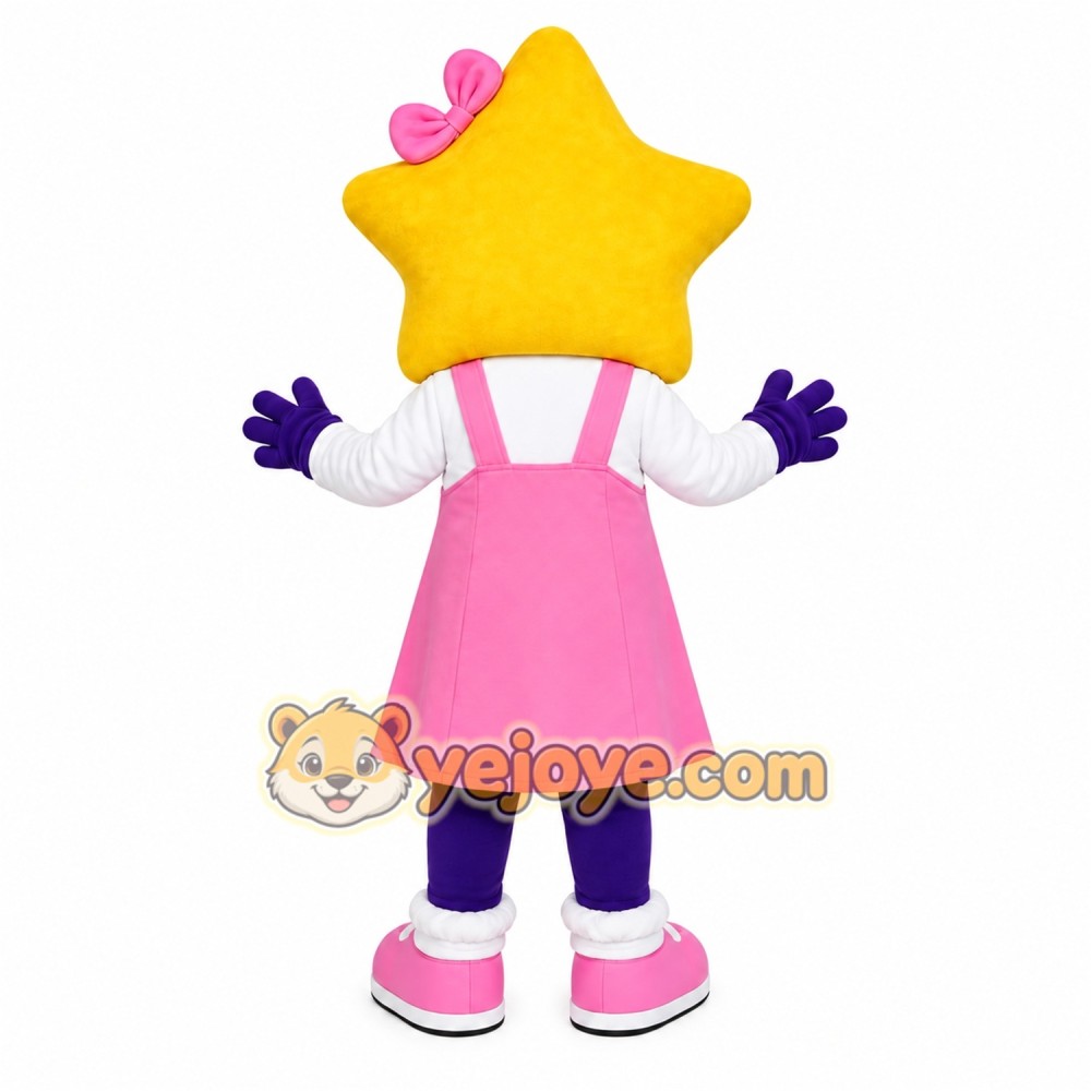 Star Girl Mascot Costume Star Girl Mascot Costume