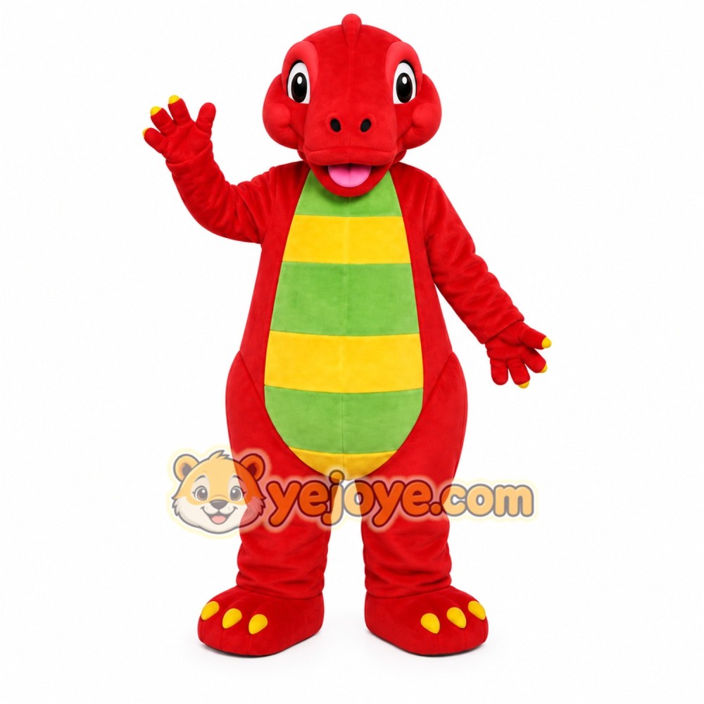 Red Dragon Mascot Costume