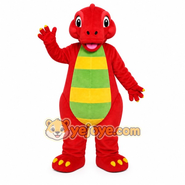 Red Dragon Mascot Costume Red Dragon Mascot Costume