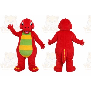Red Dragon Mascot Costume