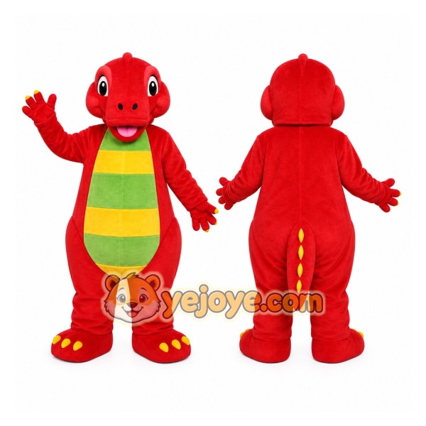 Red Dragon Mascot Costume