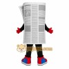 Cartoon Newspaper Mascot Costume Cartoon Newspaper Mascot Costume