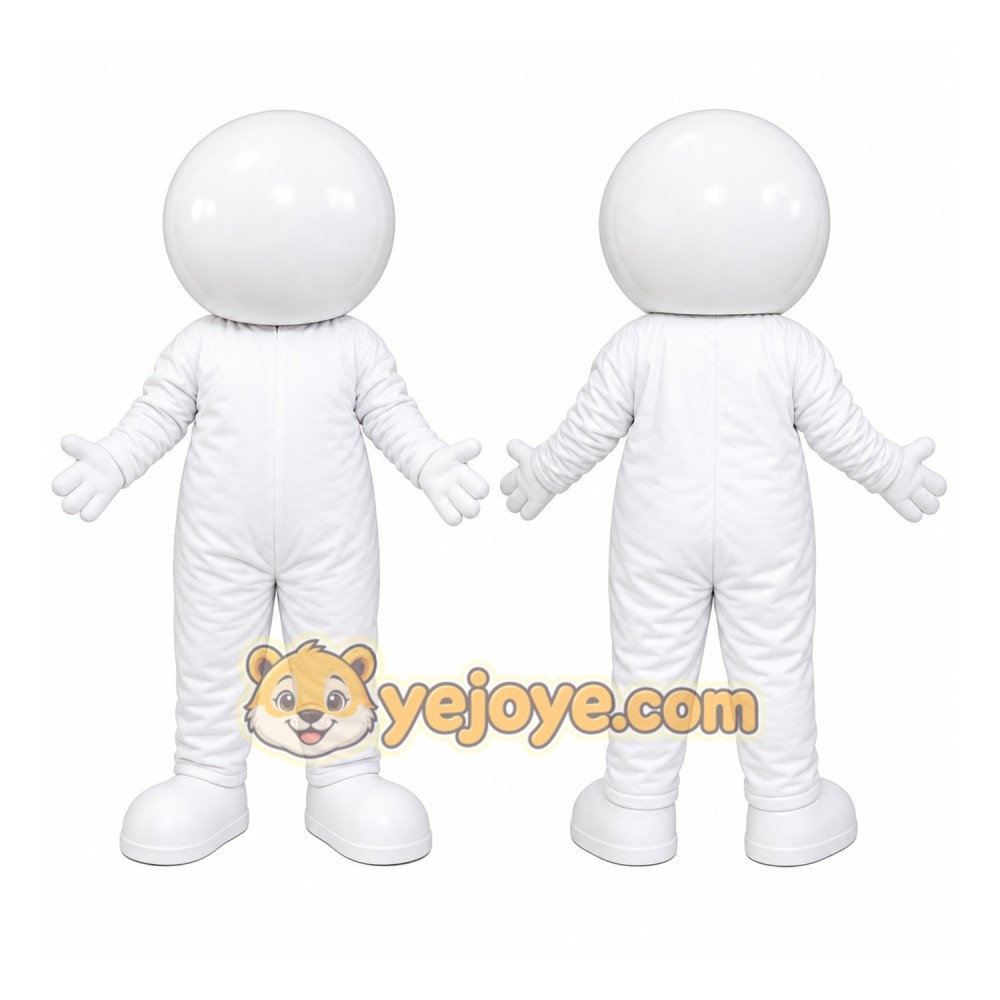 Plain White Mascot Mascot Costume Plain White Mascot Mascot Costume