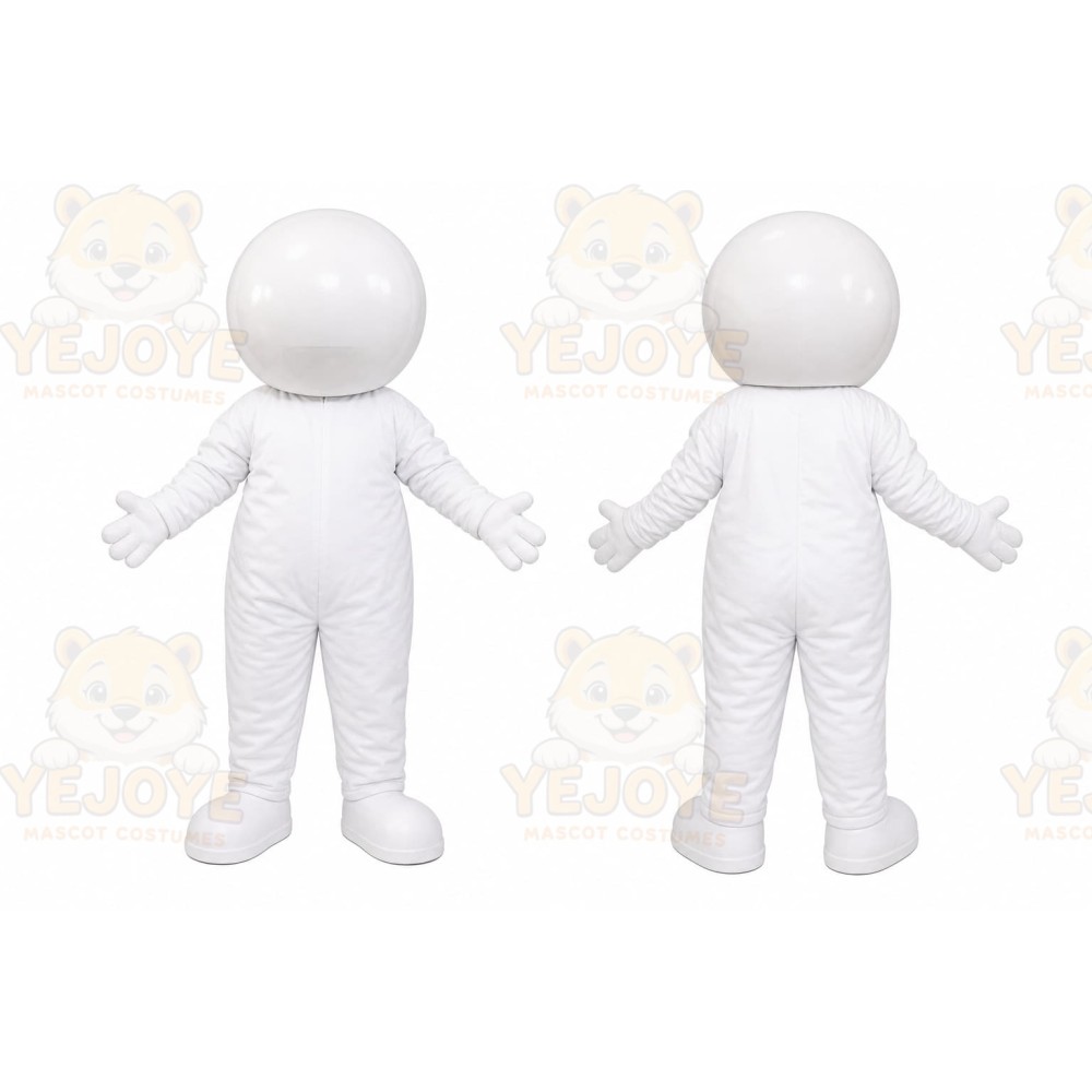 Plain White Mascot Mascot Costume