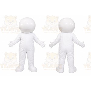 Plain White Mascot Mascot Costume