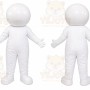 Plain White Mascot Mascot Costume