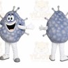 Gray Germ Mascot Costume
