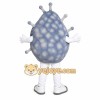 Gray Germ Mascot Costume Gray Germ Mascot Costume