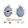 Gray Germ Mascot Costume