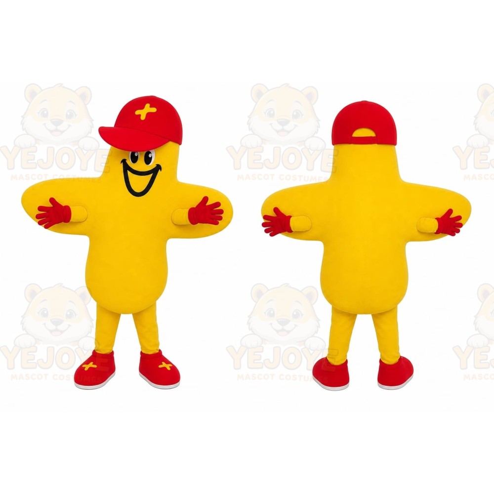 Yellow Plus Sign Mascot Costume