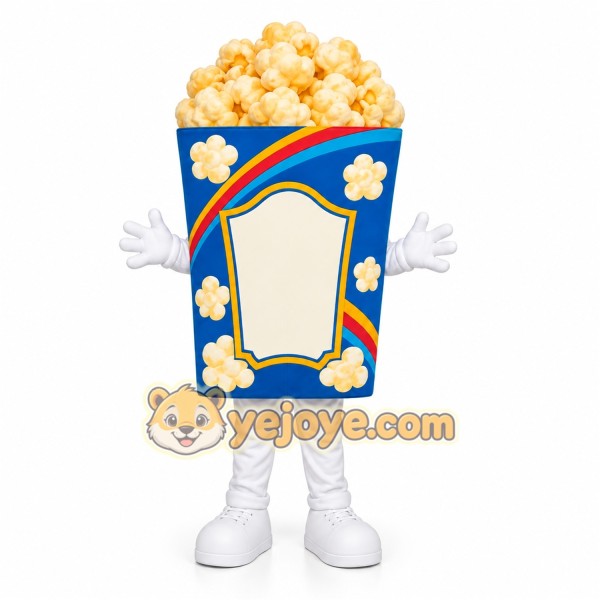 Popcorn Bucket Mascot Costume Popcorn Bucket Mascot Costume