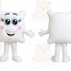White Pillow Mascot Costume