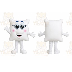 White Pillow Mascot Costume
