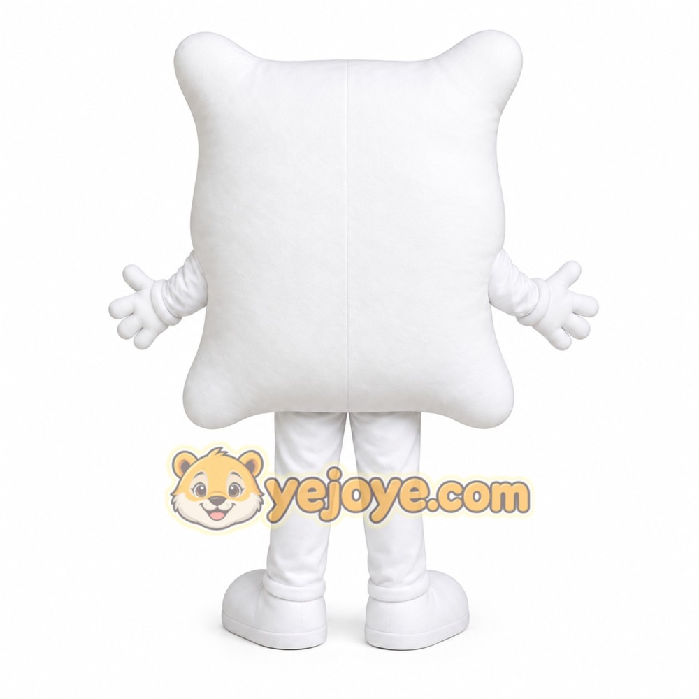 White Pillow Mascot Costume White Pillow Mascot Costume