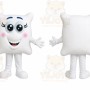 White Pillow Mascot Costume