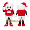 Santa Teeth Mascot Costume Santa Teeth Mascot Costume