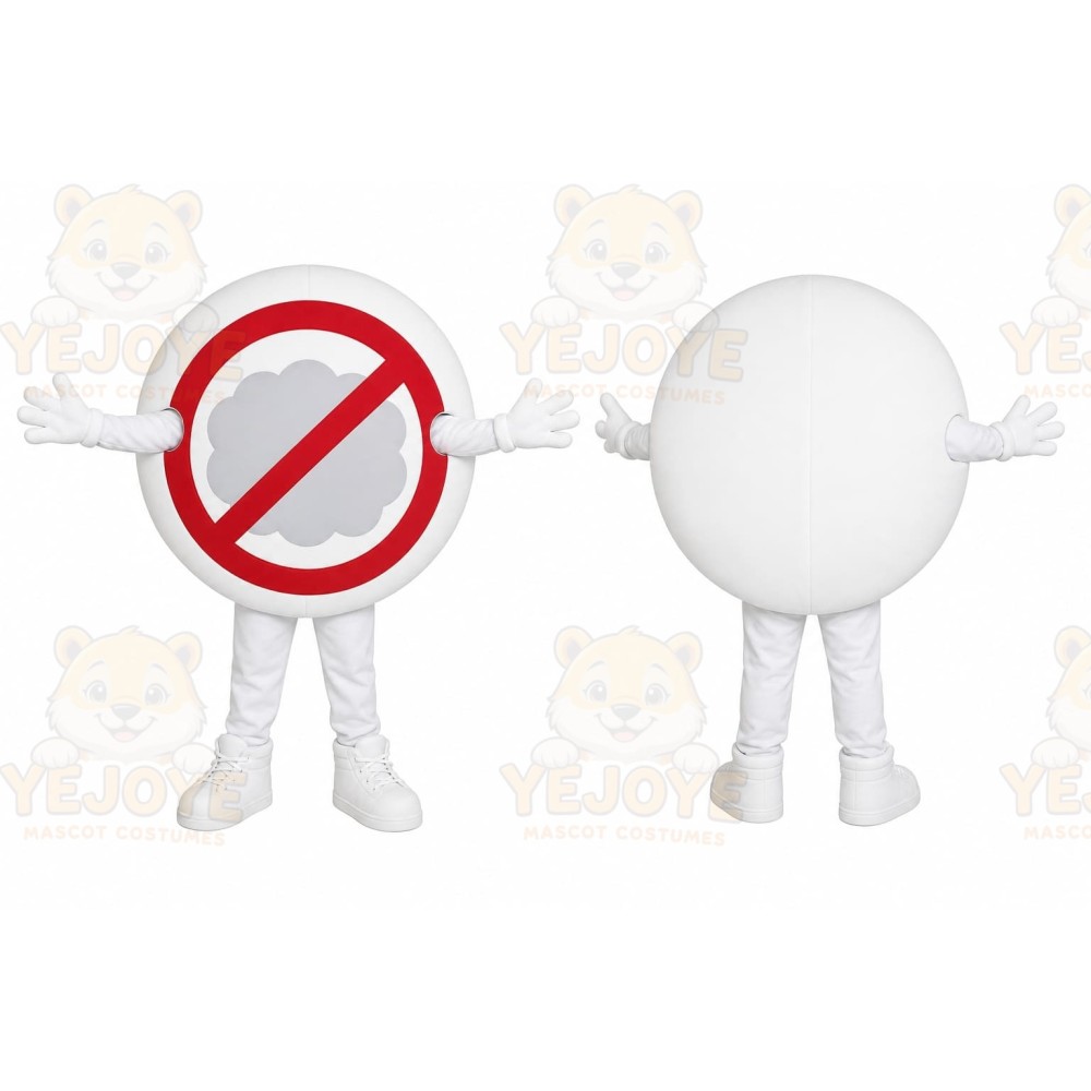 No Symbol Sign Mascot Costume