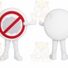 No Symbol Sign Mascot Costume