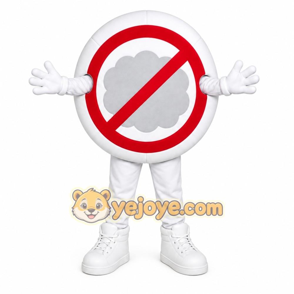 No Symbol Sign Mascot Costume No Symbol Sign Mascot Costume