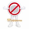No Symbol Sign Mascot Costume No Symbol Sign Mascot Costume