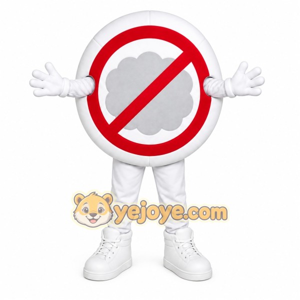 No Symbol Sign Mascot Costume