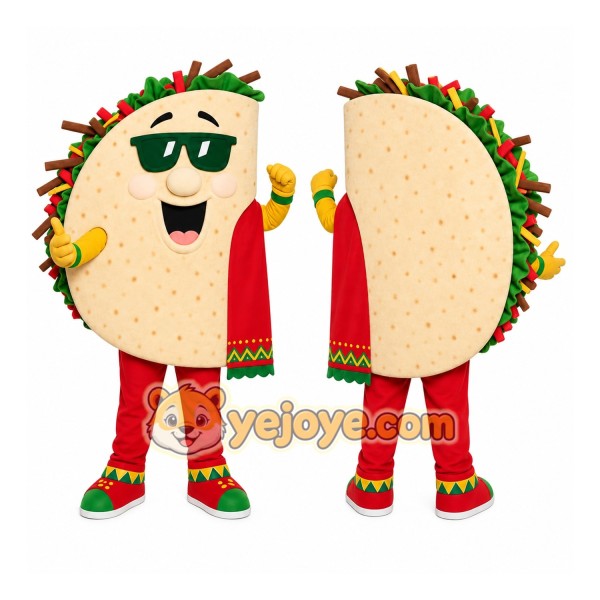 Taco Character Mascot Costume