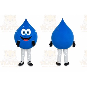 Blue Water Drop Mascot Costume