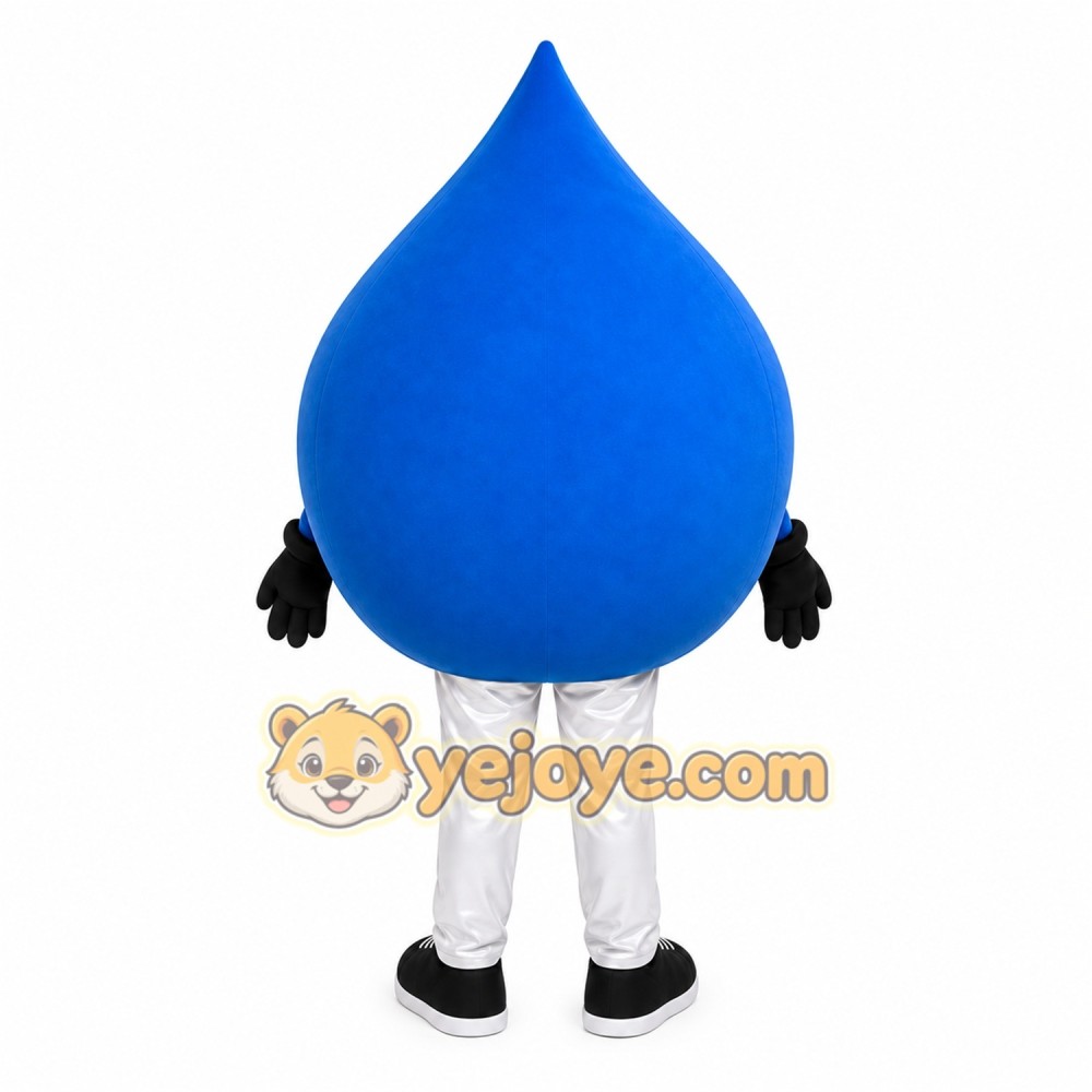 Blue Water Drop Mascot Costume Blue Water Drop Mascot Costume