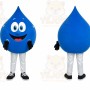 Blue Water Drop Mascot Costume