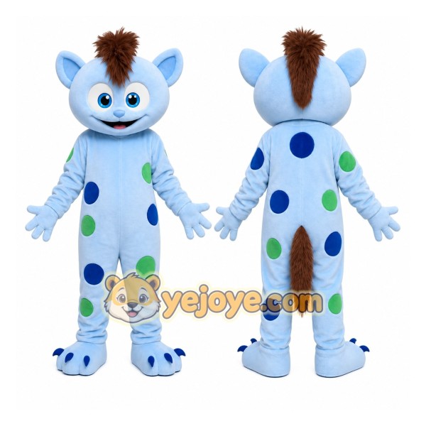 Spotted Blue Fantasy Mascot Costume