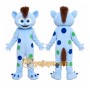 Spotted Blue Fantasy Mascot Costume