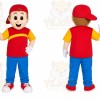 Red Cap Boy Mascot Costume