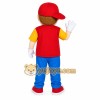 Red Cap Boy Mascot Costume Red Cap Boy Mascot Costume