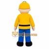 Builder Boy Mascot Costume Builder Boy Mascot Costume