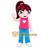 Pink Hair Girl Mascot Costume